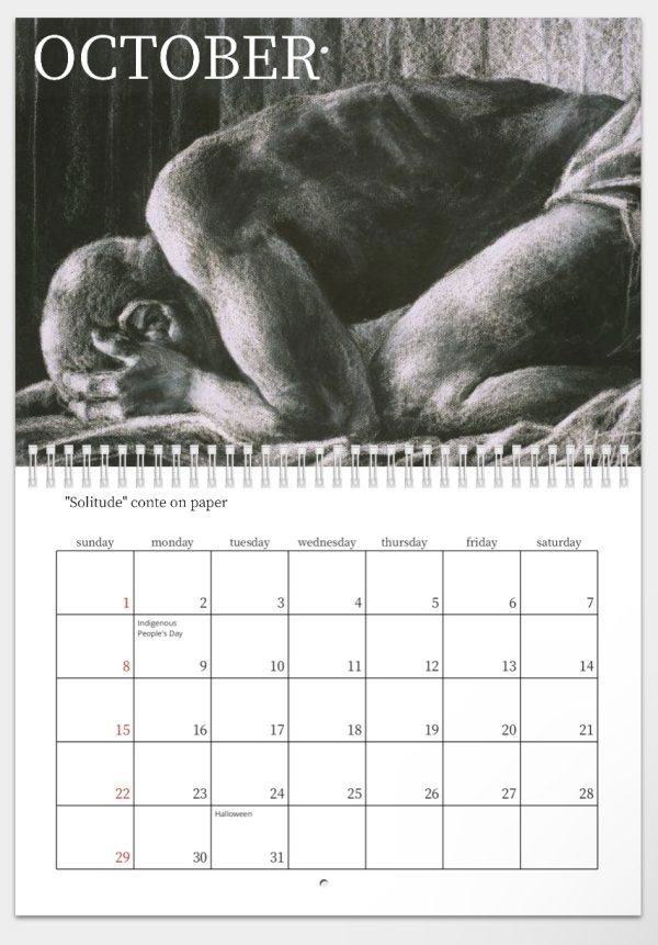 Rachel Dolezal Art Calendar 2023 October
