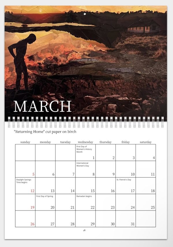 Rachel Dolezal Art Calendar 2023 March