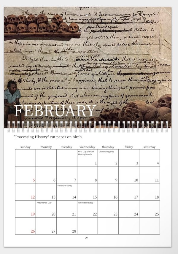 Rachel Dolezal Art Calendar 2023 February