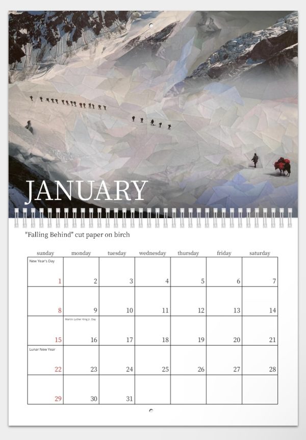 Rachel Dolezal Art Calendar 2023 January