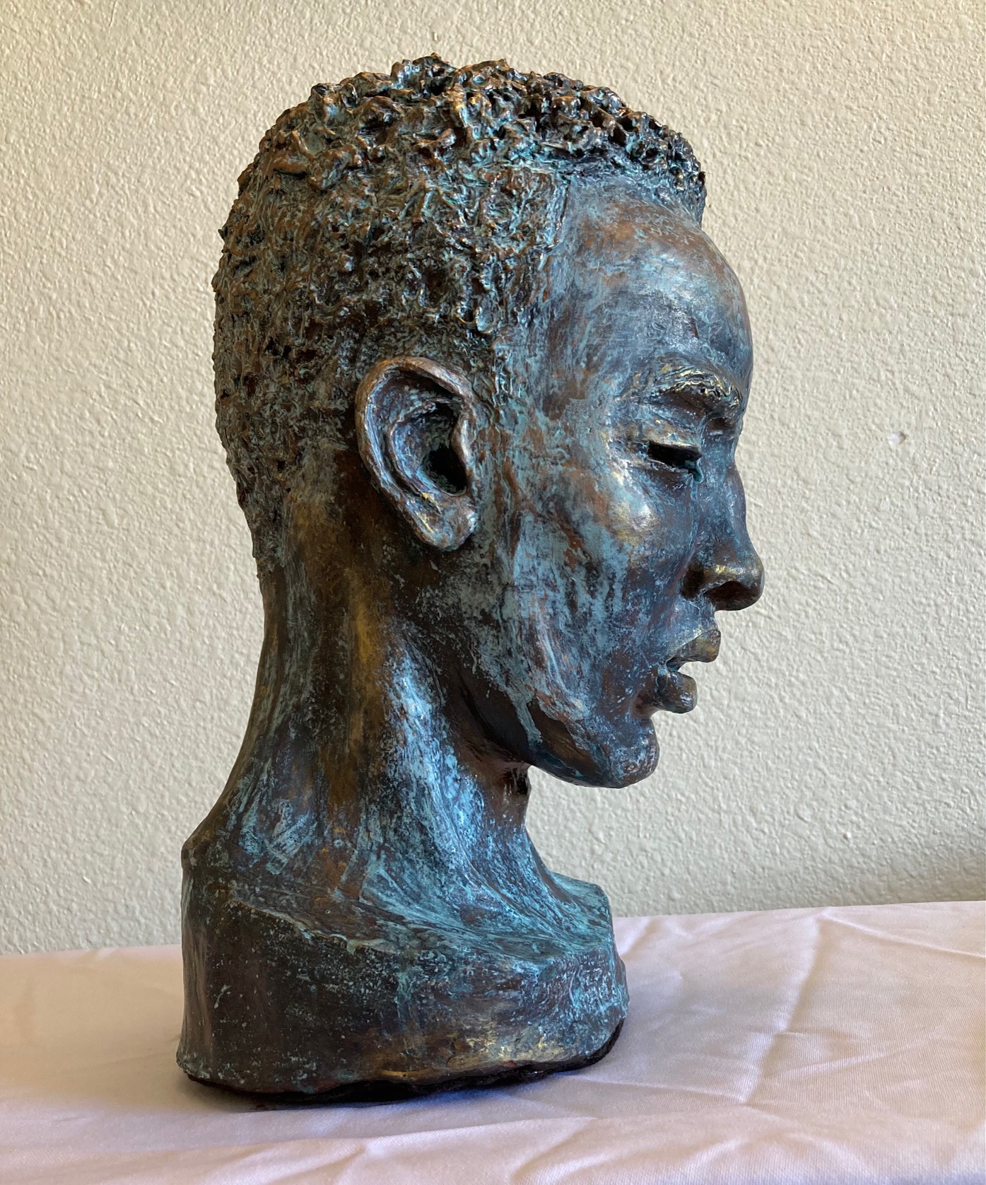 Clay Sculpture with an aged-bronze patina SOLD: In Private Collection