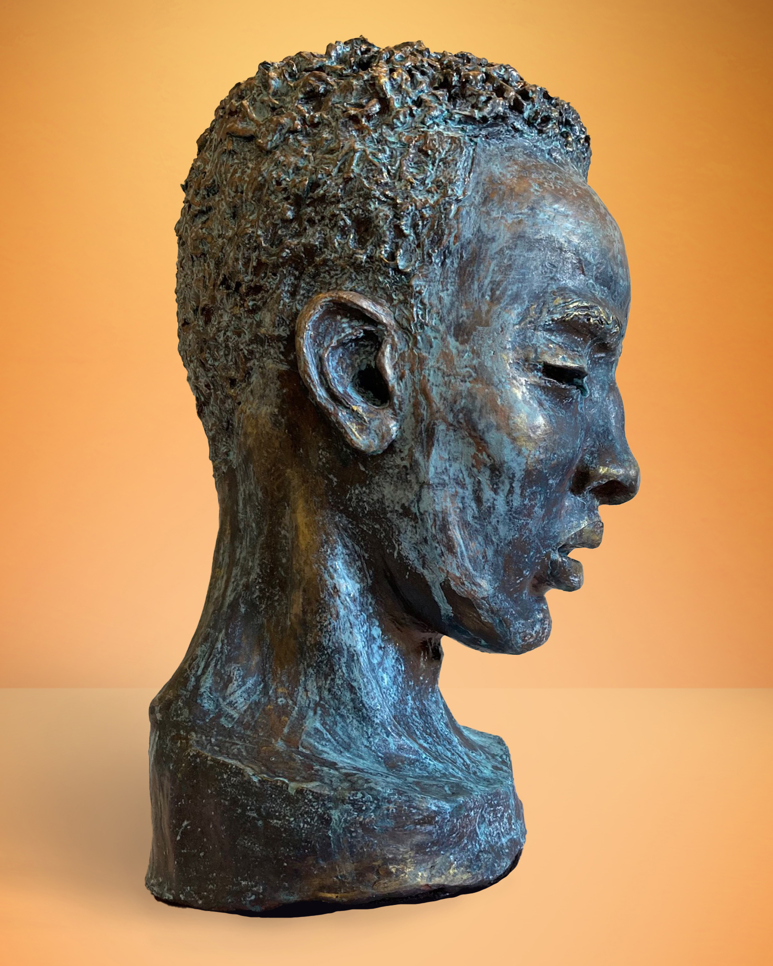 Clay Sculpture Sealed and Finished in Aged Bronze Patina SOLD