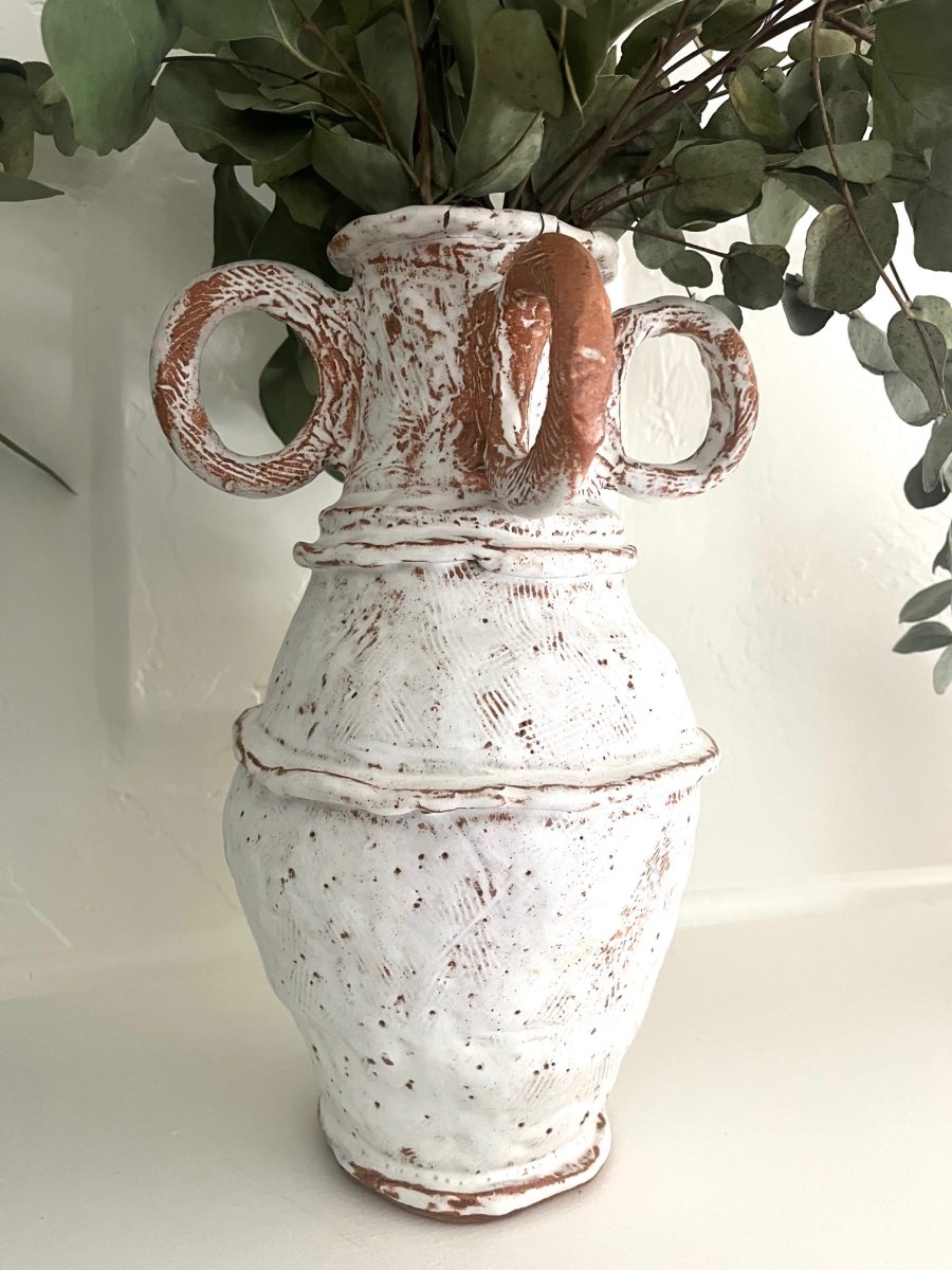 Original Pottery Amador clay with white glaze $250