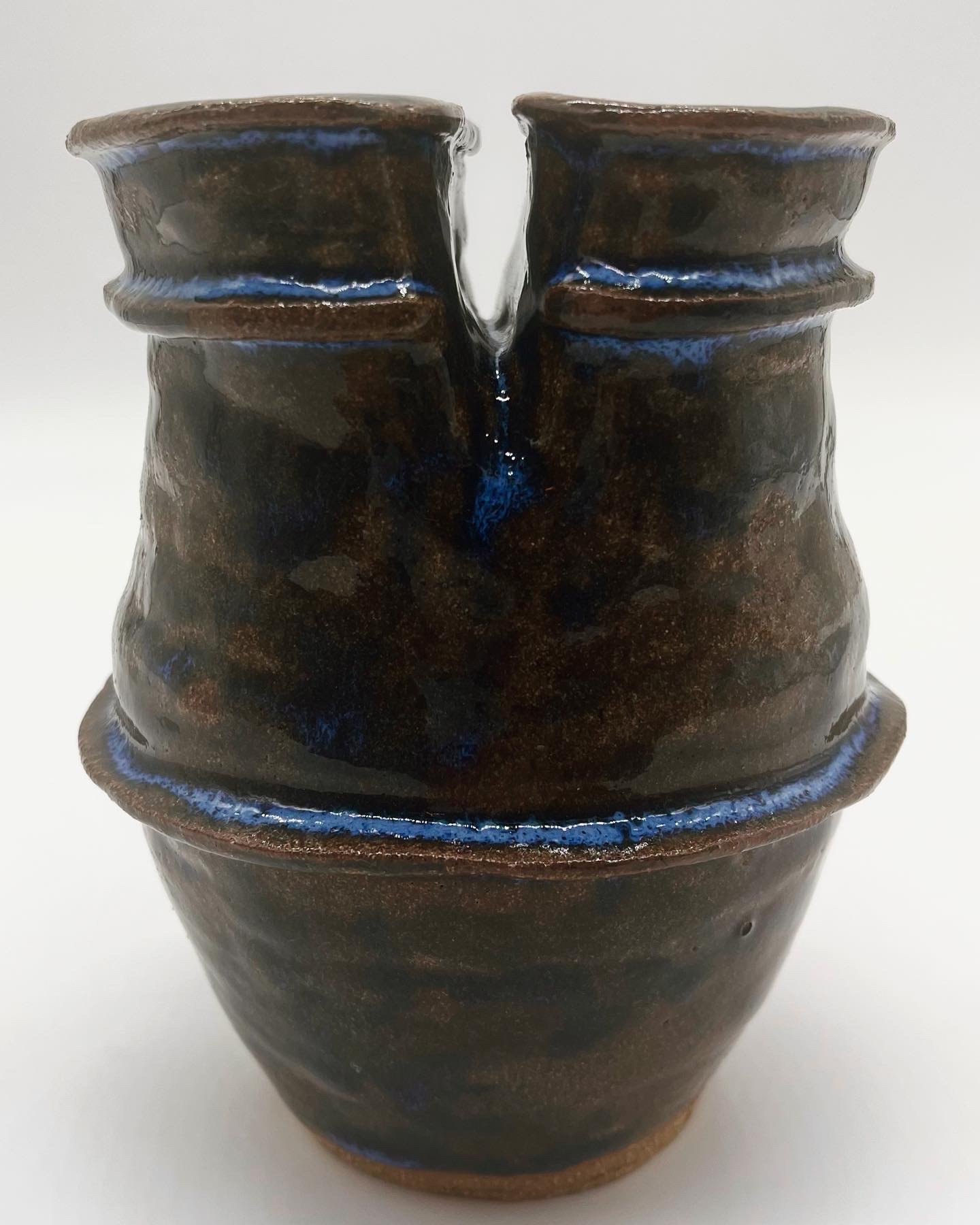 Amador clay with "fishguts" glaze 6x4.5x4.5" | $220  Click for full view